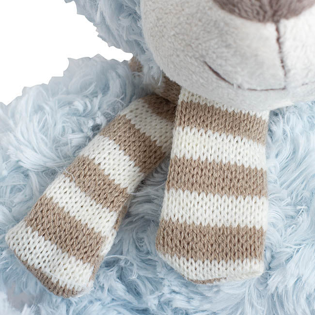 ELLIOT TEDDY BEAR BABY BLUE - 23CM