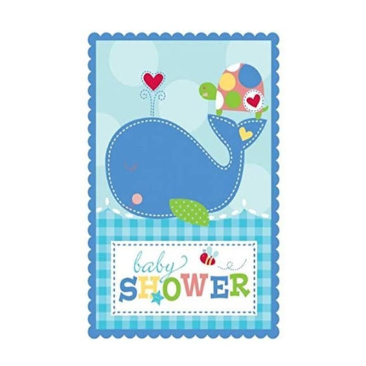 BABY SHOWER AHOY BOY INVITATION SET - PACK OF 8