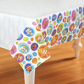 BUBBLE GUPPIES PLASTIC TABLECOVER 137CM x 243CM