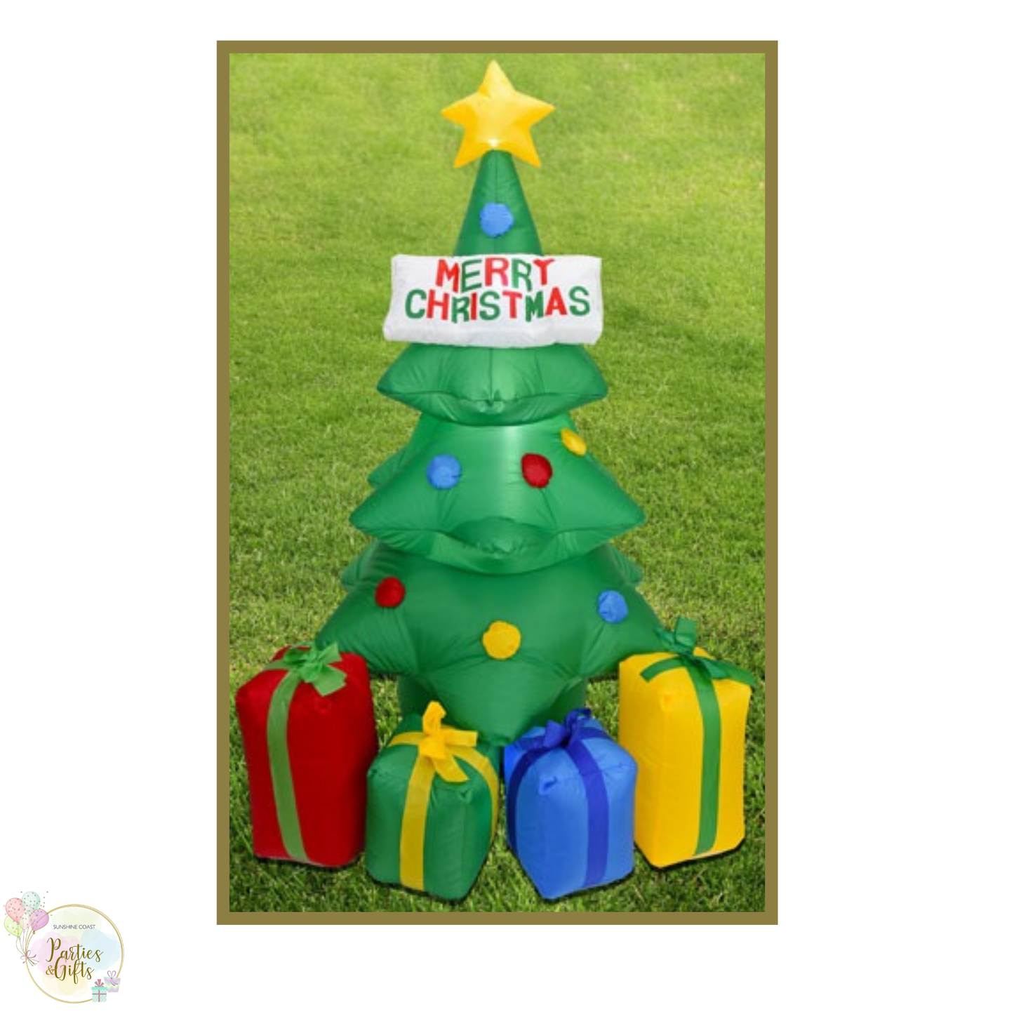 CHRISTMAS INFLATABLE TREE WITH PRESENTS 150CM