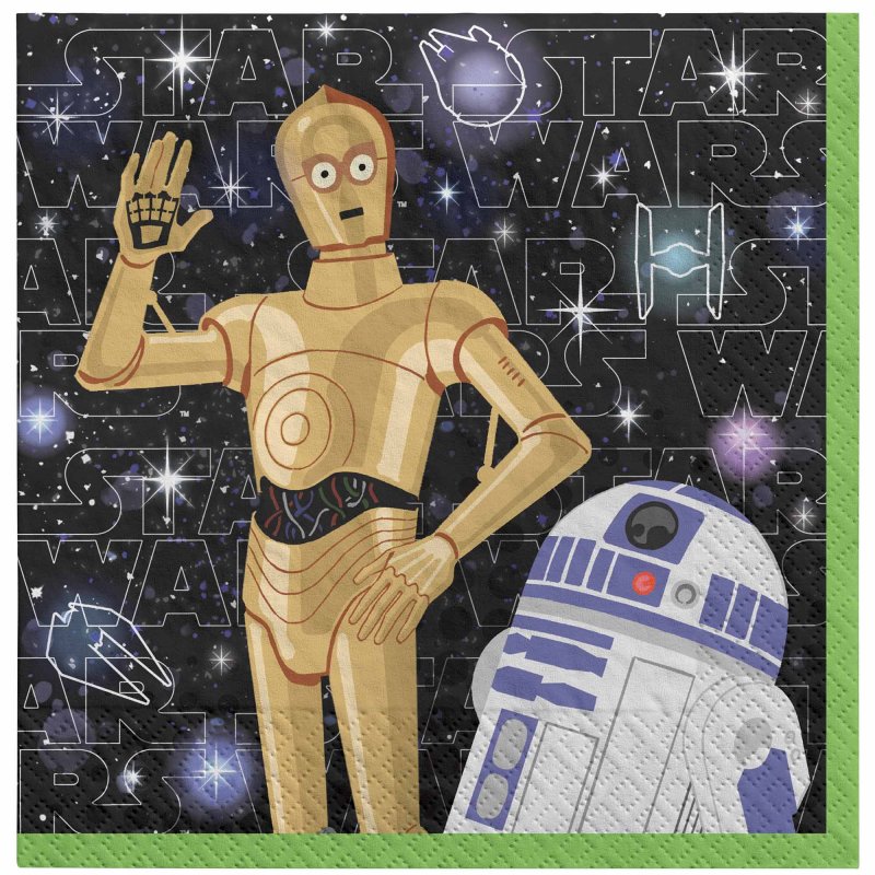 STAR WARS GALAXY BEVERAGE NAPKINS - PACK OF 16
