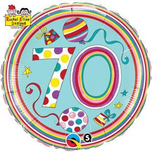 70TH BIRTHDAY FOIL BALLOON - 46CM