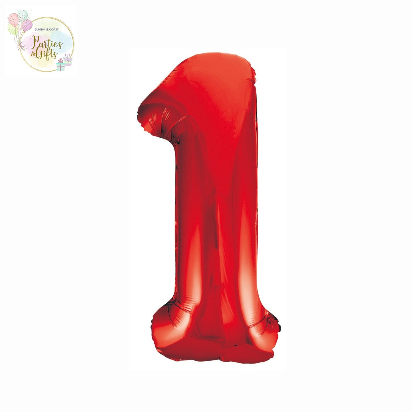 GIANT FOIL BALLOON - RED NUMBER 1 - 86CM