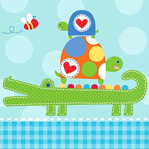 BABY SHOWER AHOY BABY LUNCH NAPKINS - PACK OF 16