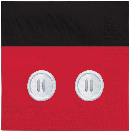 MICKEY MOUSE LUNCH NAPKINS - PACK OF 16