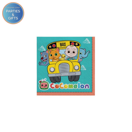 COCOMELON LUNCH NAPKINS - PACK OF 16