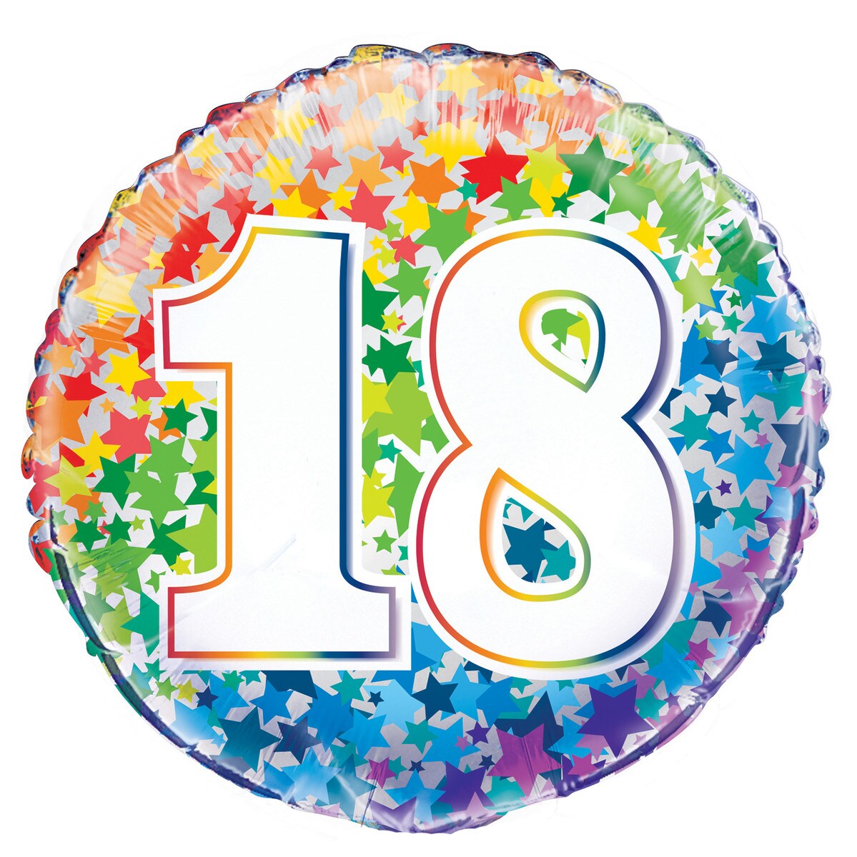 RAINBOW 18TH BIRTHDAY FOIL BALLOON - 45.7CM