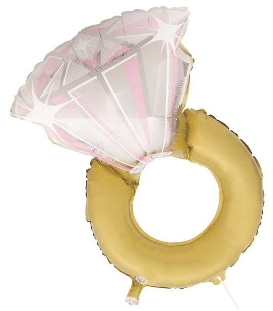 DIAMOND RING JUMBO FOIL BALLOON - 66CM