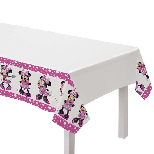 MINNIE MOUSE FOREVER PLASTIC TABLECOVER 137.1CM x 243.8CM