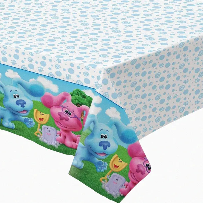 BLUE'S CLUES PAPER PLASTIC TABLECOVER 137CM x 243CM
