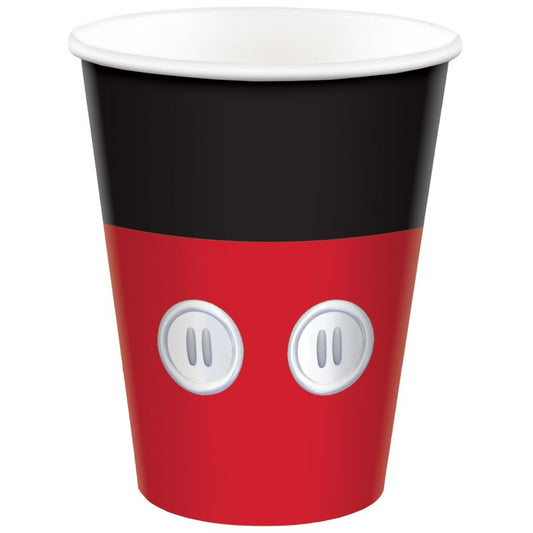 MICKEY  MOUSE 266ML PAPER CUPS - PACK OF 8