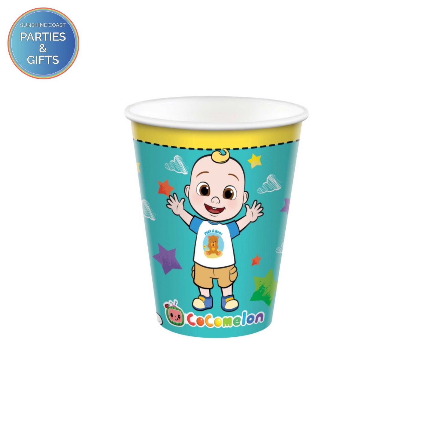 COCOMELON 266ML PAPER CUPS - PACK OF 8