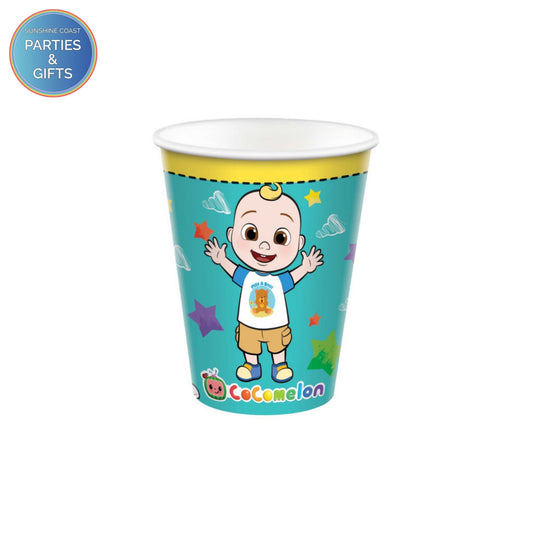 COCOMELON 266ML PAPER CUPS - PACK OF 8