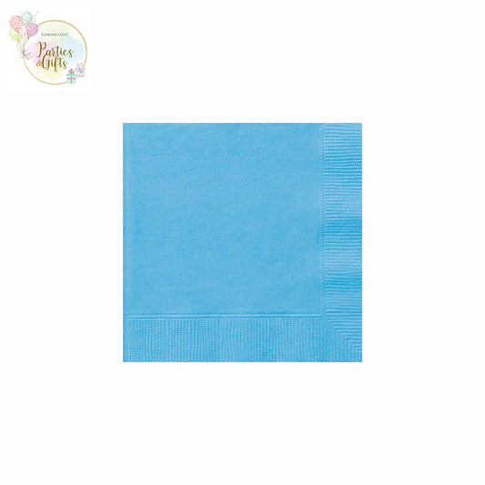 POWDER BLUE LUNCH NAPKINS - PACK OF 20