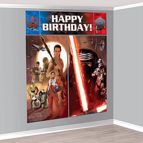 STAR WARS THE FORCE AWAKENS SCENE SETTERS WALL DECORATING KIT