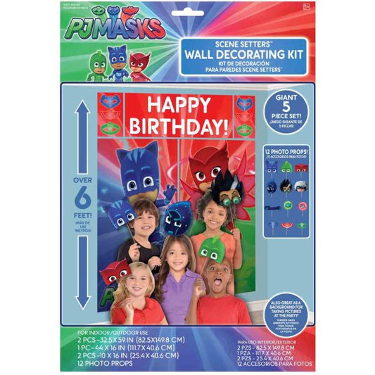 PJ MASKS SCENE SETTERS WITH PROPS - 5 PIECE SET