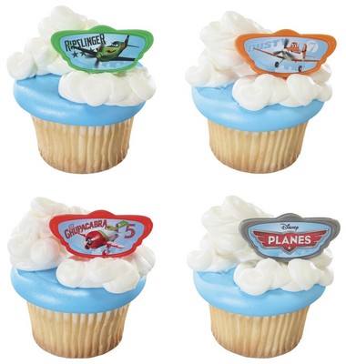 DISNEY PLANES 1 CUPCAKE RINGS - PACK OF 12