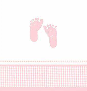 BABY SHOWER PLAID GIRL TABLECOVER 121.92CM x 223.52CM
