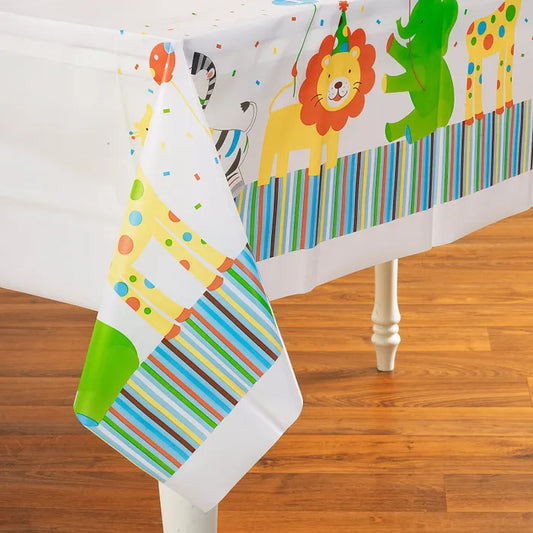 SWEET AT ONE BOY PLASTIC TABLECOVER 137CM x 274CM