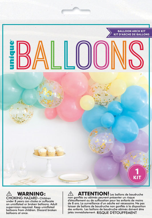 BALLOON ARCH KIT - PASTEL - KIT INCLUDES 40 BALLOONS