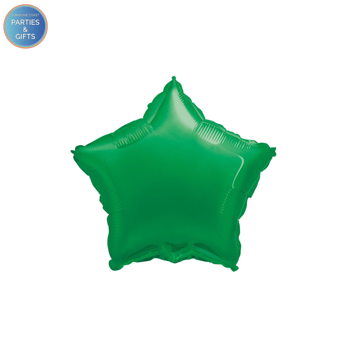 EMERALD GREEN STAR FOIL BALLOON - 45.7CM