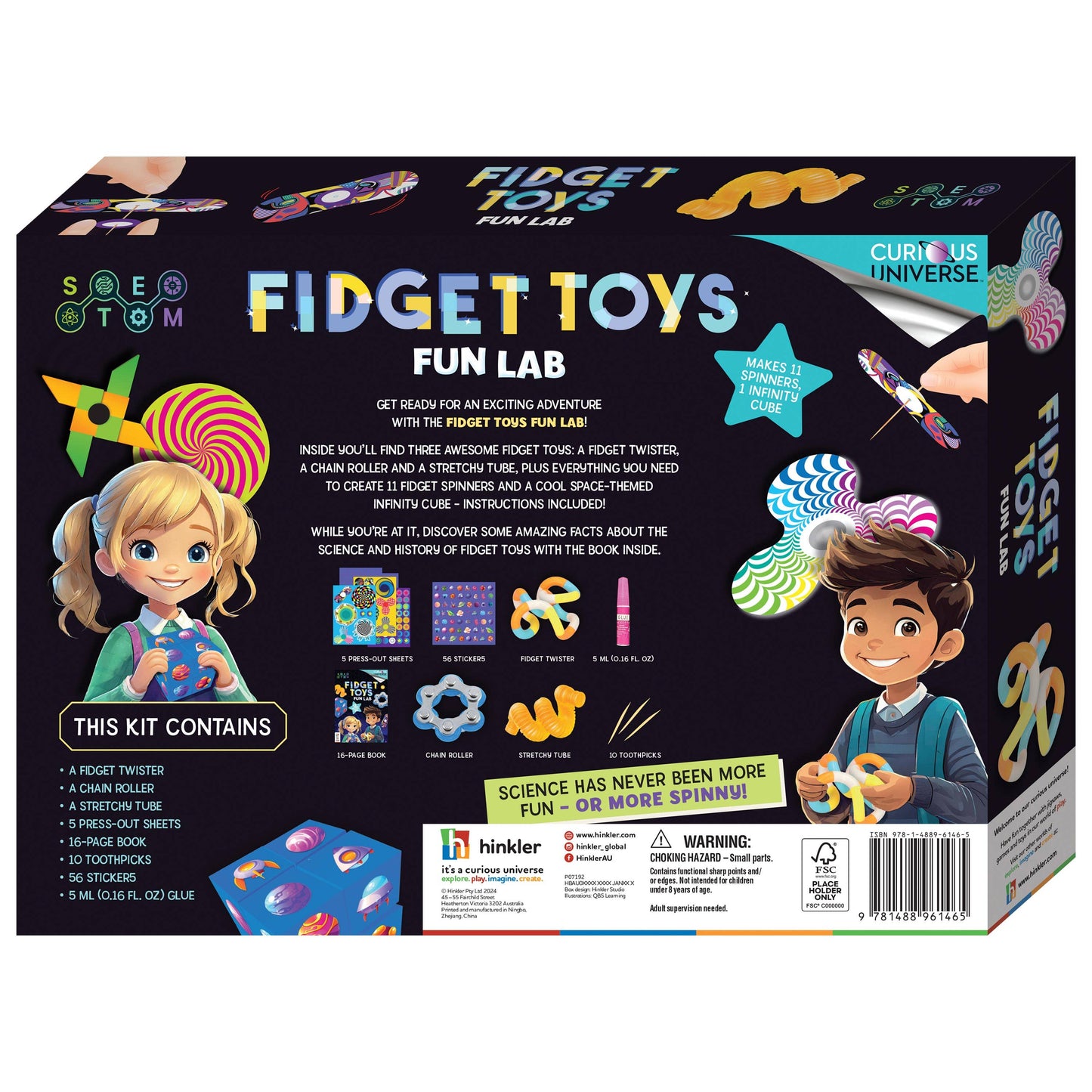 HINKLER CURIOUS UNIVERSE FIDGET TOY CREATION LAB