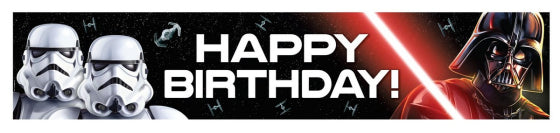 STAR WARS HAPPY BIRTHDAY BANNER