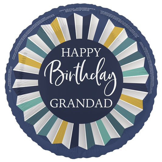 HAPPY BIRTHDAY GRANDAD FOIL BALLOON - 45.7CM