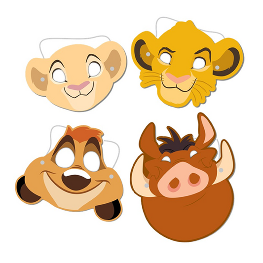 THE LION KING PAPER MASKS - 8 PACK