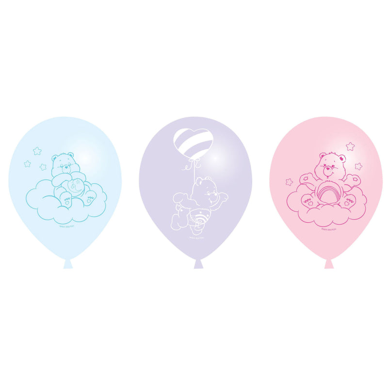 CARE BEARS LATEX BALLONS 30.4CM - PACK OF 6