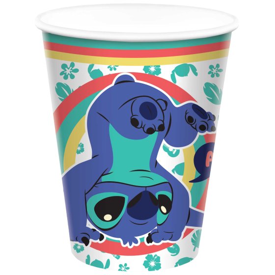 STITCH 266ML PAPER CUPS - PACK OF 8