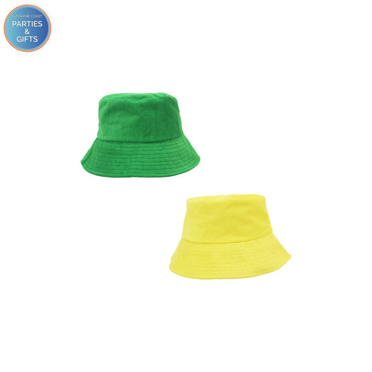 TERRY TOWELLING HAT - YELLOW OR GREEN