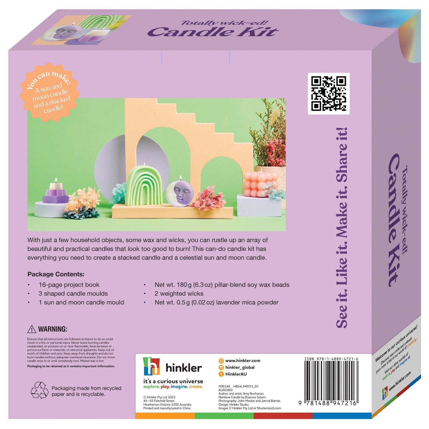 OMC! TOTALLY WICK-ED CANDLE KIT
