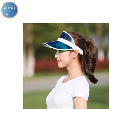 SUN VISOR PARTY HAT - BLUE