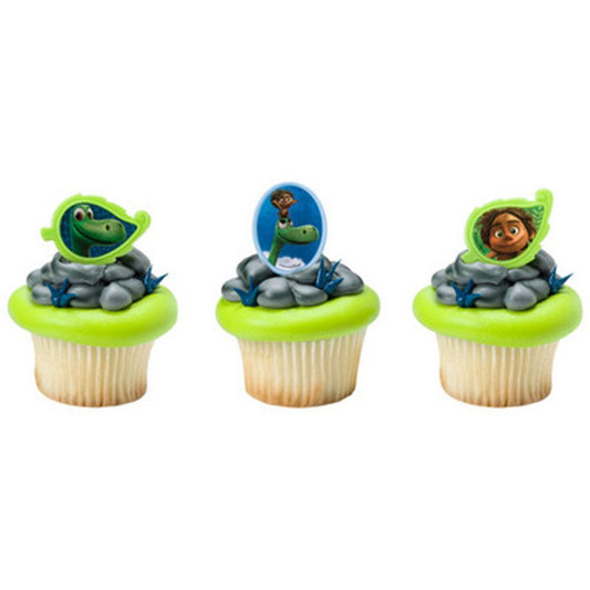 THE GOOD DINOSAUR CUPCAKE RINGS - PACK OF 12