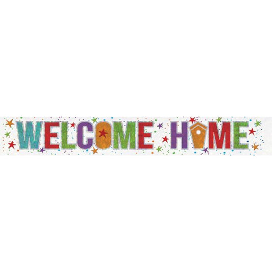 WELCOME HOME FOIL BANNER - 2.7M