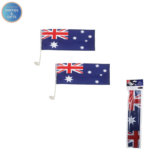 AUSTRALIAN CAR FLAG - PACK OF 2