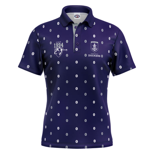 AFL MULLIGAN GOLF POLO SHIRT - FREMANTLE DOCKERS