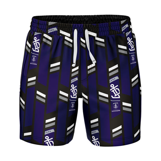 AFL RIVIERA VOLLEY SWIM SHORTS - FREMANTLE DOCKERS
