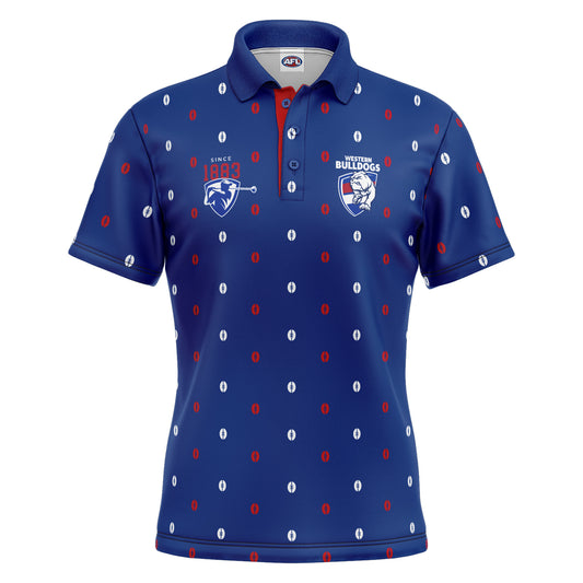 AFL MULLIGAN GOLF POLO SHIRT - WESTERN BULLDOGS