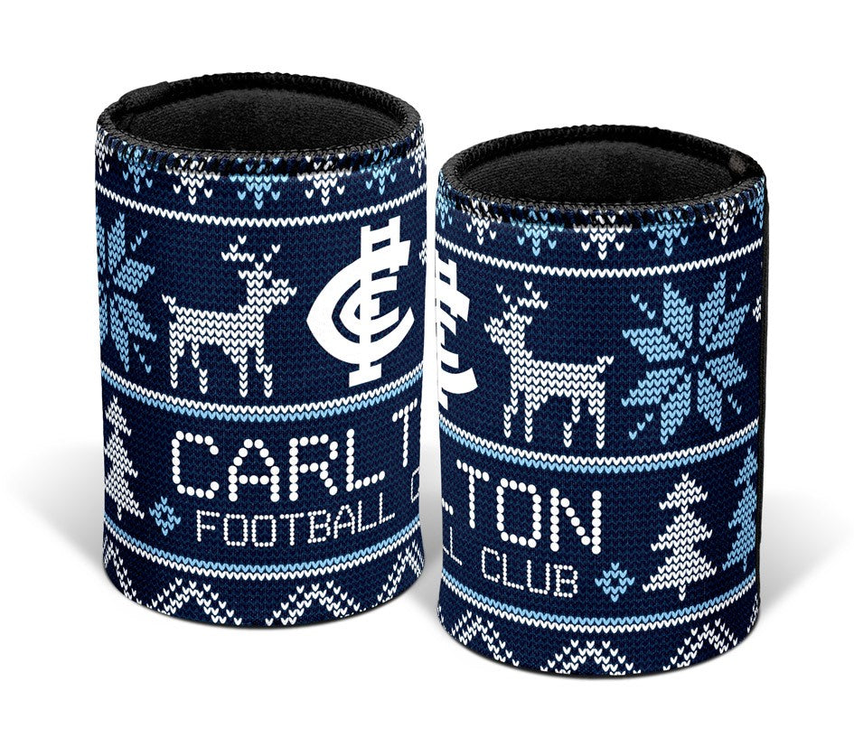 AFL CARLTON BLUES XMAS CAN COOLER