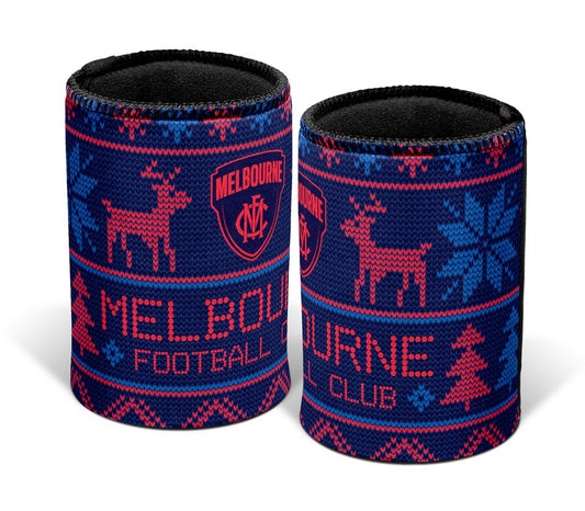 AFL MELBOURNE DEMONS XMAS CAN COOLER