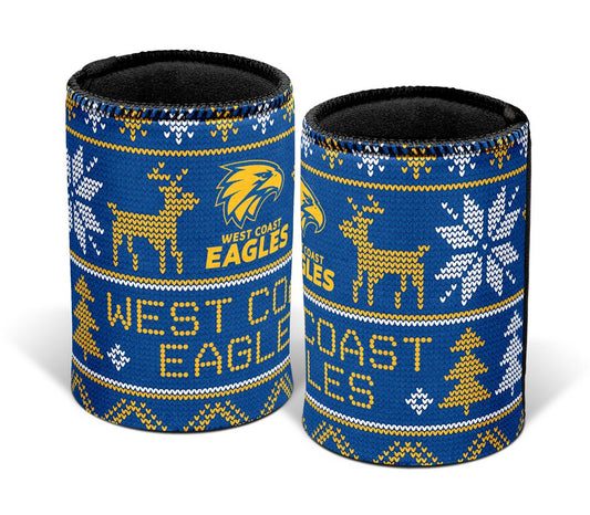 AFL WEST COAST EAGLES XMAS CAN COOLER