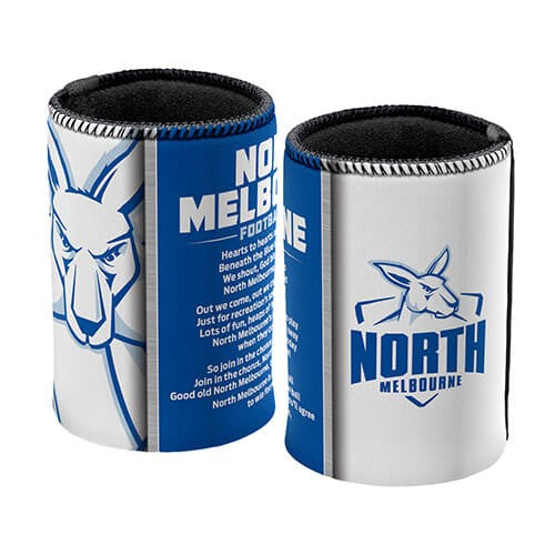 AFL NORTH MELBOURNE KANGAROOS TEAM SONG CAN COOLER