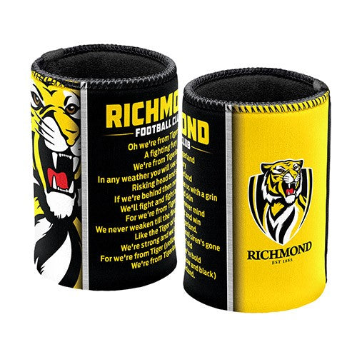 AFL RICHMOND TIGERS TEAM SONG CAN COOLER