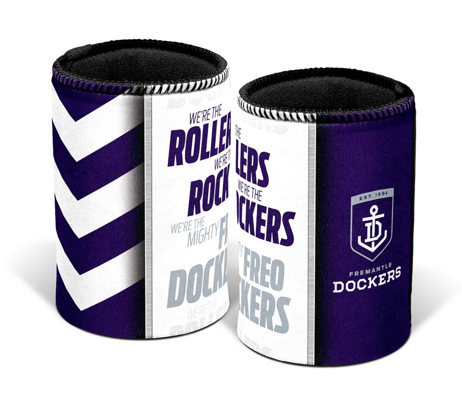 AFL FREMANTLE DOCKERS TEAM SONG CAN COOLER