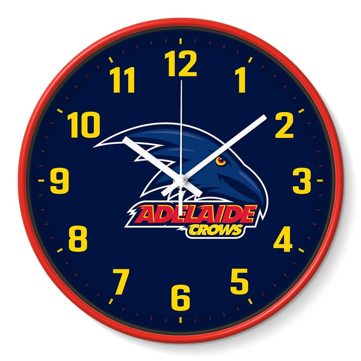 Abstract Afl Clock AFL WALL CLOCK - ADELAIDE CROWS – Sunshine Coast Parties & Gifts