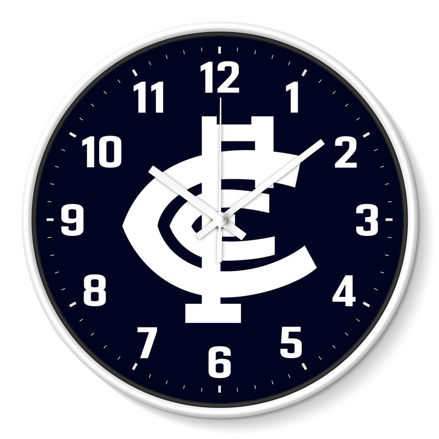 AFL WALL CLOCK - CARLTON BLUES