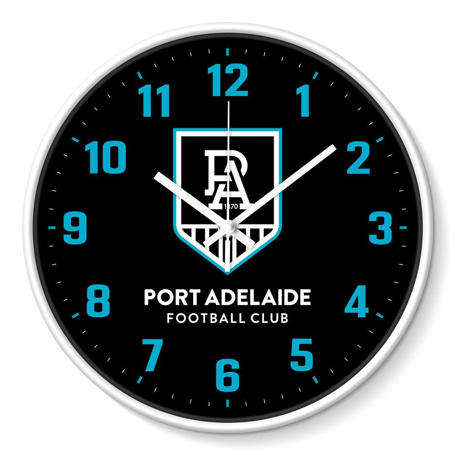 AFL WALL CLOCK - PORT ADELAIDE POWER