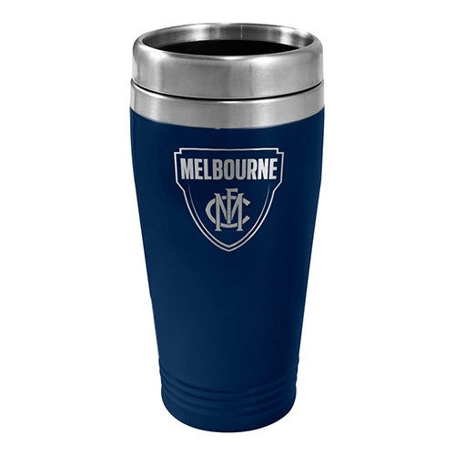 AFL MELBOURNE DEMONS STAINLESS STEEL TRAVEL MUG